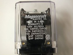 New NOS Magnacraft Electric W388ACPX-9 Relay 8-Pin 120V 50/60Hz 12A 120VAC/28VDC