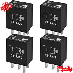 8T2T-14B192-AB Relay (Pack of 4), 12VDC 4 Pins Plug-in Automotive Relay – Reliab