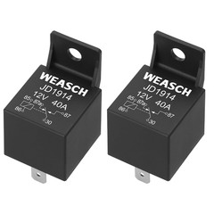 JD1914 12V 40A Relay 5 Pin SPDT Waterproof Car Boat Truck 2 Pack