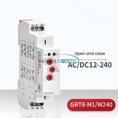 AC/DC12V-240V AC220V 16A On Delay Off Delay Timer Delay Relay Time relay DinRail