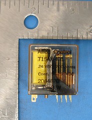 ALLIED CONTROL T154X-431 4PDT 24 VDC 700 OHMS 5 AMP 29 VDC CONTINOUS RELAY
