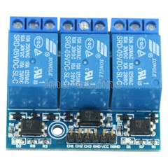 3-Channel Relay Module With Optocoupler Isolation Compatible 3.3V 5V Signal