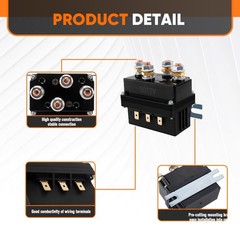 Winch Solenoid Relay Contactor, 12V 500A Winch Relay Solenoid , Compatible wi…