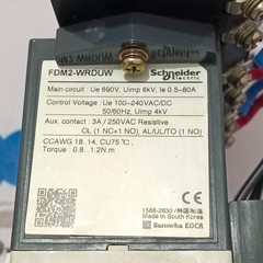Schneider EOCR FDM2-WRDUW Motor Protection Relay EOCR-FDM2 / 3CT-H1-100-C