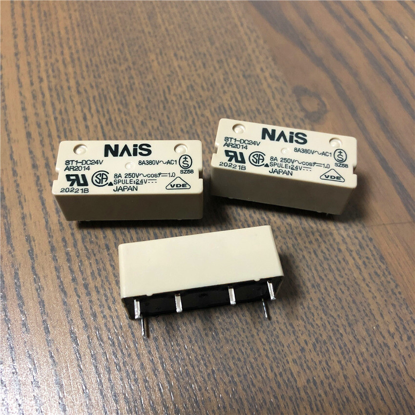 ST1-DC24V-F ST1-DC24V Power Relay 8A 380VAC 24VDC 6 Pins x 1pc