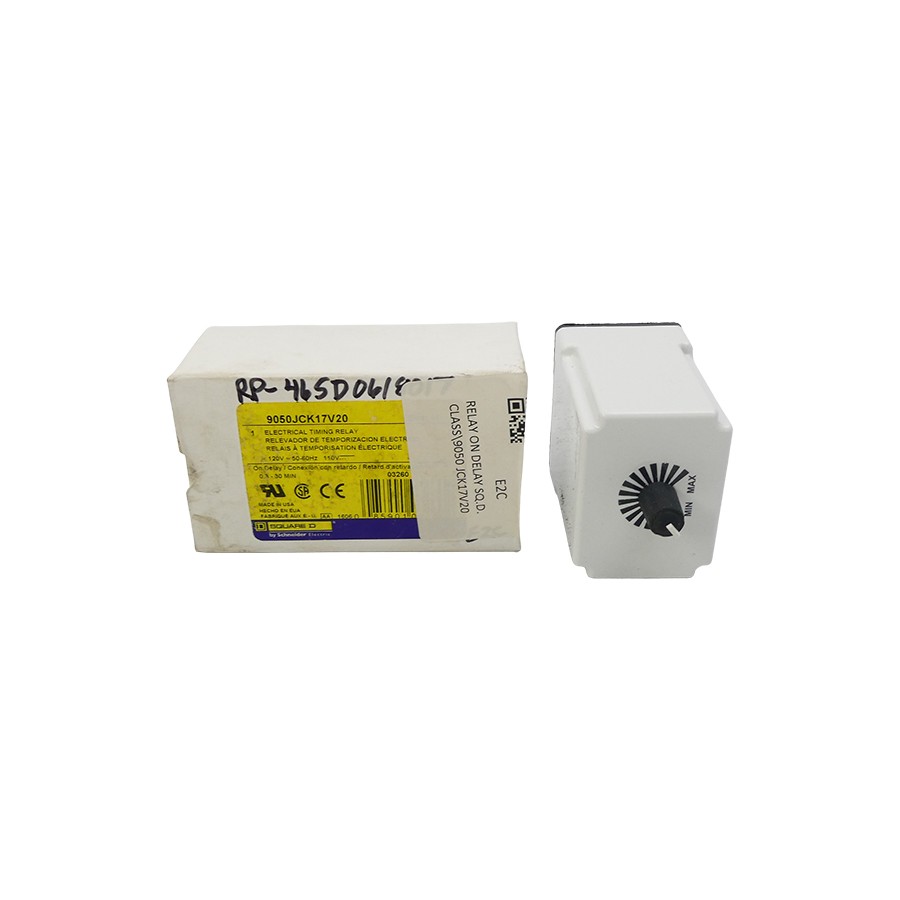 SQUARE D 9050JCK17V20 SER. H 110/120V 10A 0.3-30MIN NSMP