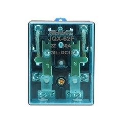 JQX 62F 2Z High Power Relay DPDT 2NO 2NC 12V DC 80A 35mm Rail Mount 2Pcs