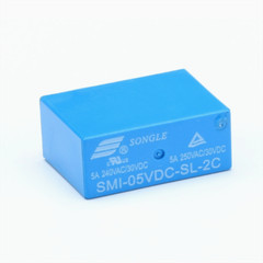 Miniature Print Relay 5V 12V 24V 2-Switcher 2xUM 5A 250V SMI-05V/12V/24VDC-SL-2C