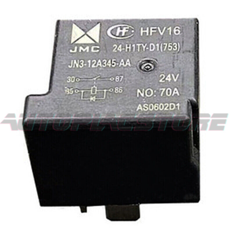 1PC HongFa HFV16-24-H1TY-D1 24VDC 70A Automotive Relay 4Pins JN3-12A345-AA~