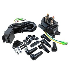 12V 250A Winch Solenoid Relay Contactor with Terminal Caps & Winch Rocker Thu…