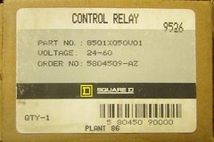 SQUARE D Control Relay 24/60V 8501X050V01