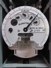 General Electric 701X2G4 3 Stator Watthour Meter Type DSM-64/1 3-PH GE