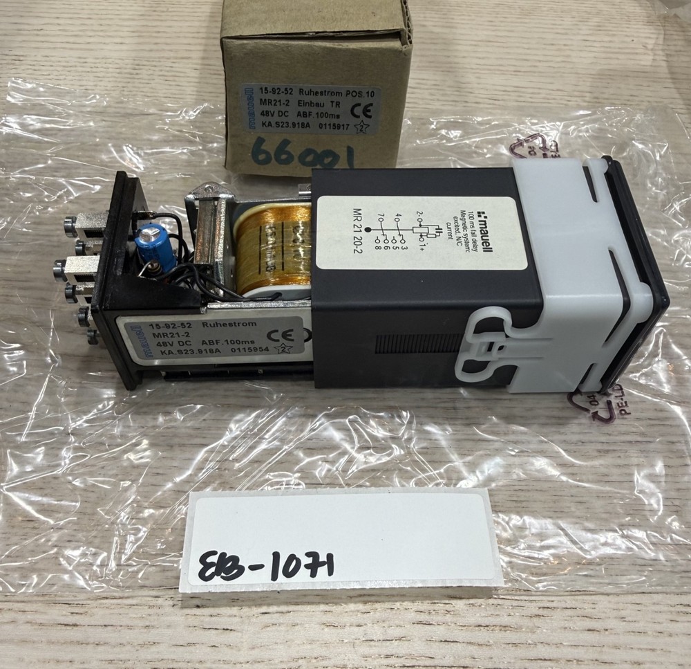 Mauell detector relay MR21 48VDC type 20-2