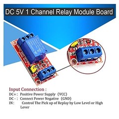 8-Pack 5V Relay Module – 1 Channel Optocoupler Board, High/Low Level Trigger for