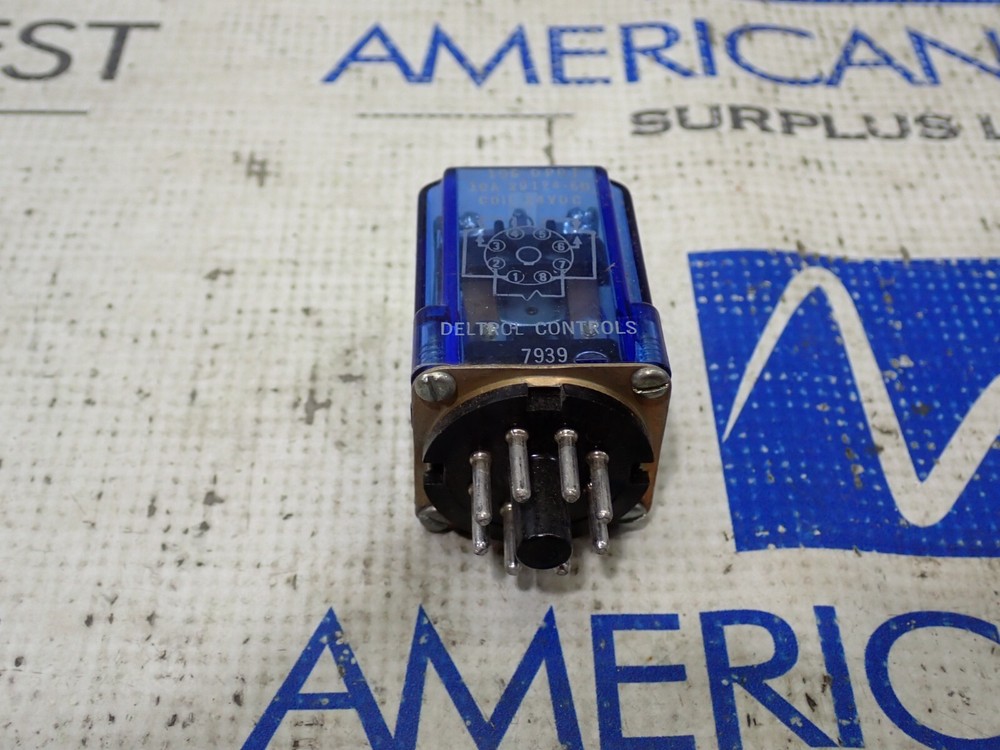 Detrol Controls 105 DPDT relay Coil 24VDC 8 Pin