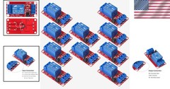 10Pcs 5V Relay Module 1-Channel, Normally Closed, 10A, Screw Mount
