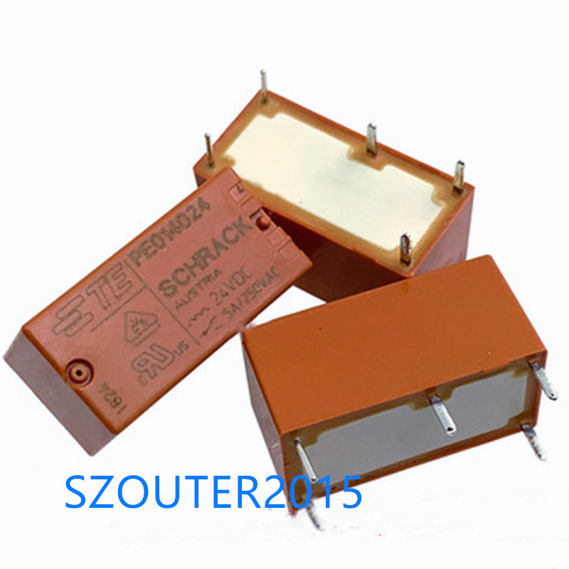 New 1PCS PE014024 SPCO 24VDC 5A 4 – Pin Relay, Ideal for Low – Power Circuits