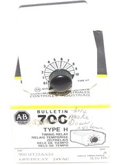 NIB ALLEN BRADLEY 700-HT22AA24 TYPE H TIMING RELAY RANGE: 0.1S-10S SER. A