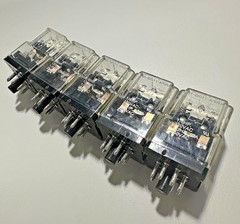 Lot of 5 – Potter & Brumfield KRPA-11DG-12 Relay DPDT 12VDC 10A Octal Plug-In