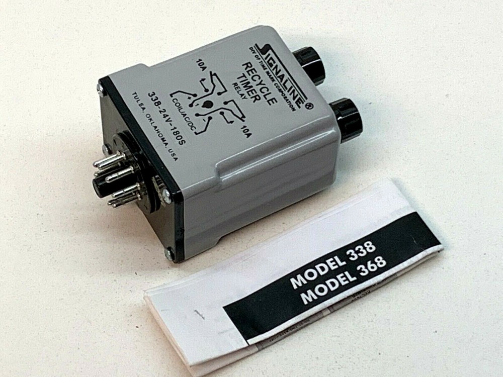 Signaline 338-24V-180S Recycle Timer Relay 24VDC, Sullair Part 408993