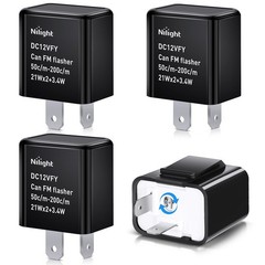 4PCS Certified 2 Pin Electronic Flasher Relay Set for Safe Motorcycle Signals