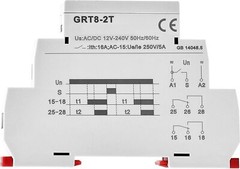 GRT8-2T Double Delay on Timer Relay AC/DC12V-240V DPDT Relay Din Rail GRT8-2T…