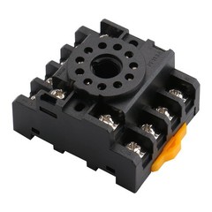 Relay Socket PF113A 11-Pin Octal Base Black 5×4.3×2.6cm – Compatible