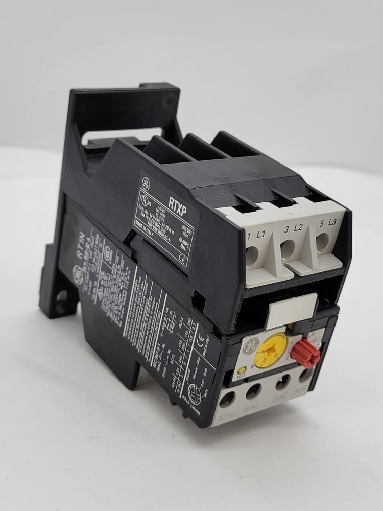 General Electric RT1N Overload Relay w Base Adaptor 0.8/12.0A 600V RTXP