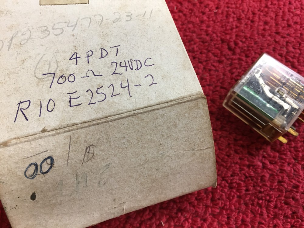 R10-E2524-2 700 OHM 24VDC 4PDT NEW POTTER BRUMFIELD