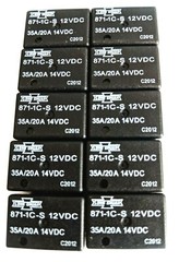 (10 PCS) Song Chuan 871-1C-S 12VDC ,ISO Relay 12VDC coil SPDT 35/20A