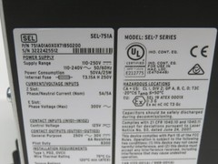 SCHWEITZER ENGINEERING SEL-751A FEEDER PROTECTION RELAY T255456