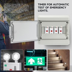 GEYA Emergency Light Tester Relay 16A AC230V Time Delay Switch 0.5mins-180mins