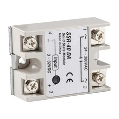 1-10Pcs SSR-25DA SSR-60DA 250V Solid State Relay Alloy Heat Sink 25/40/60/100A