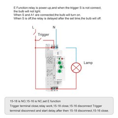 GEYA MultifunctionTimer Relay 10 Funcitons Time Delay Relay AC/DC24V-240V