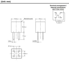 Relay 5L3T-AA (Pack of 2) – 4 Pins 12VDC 20A Automotive Oil Pump Starting Relay