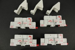 Lot of 4 Veris Industries VMD1B-F24D-02A Plug-In Relay & VBD1B-F Socket