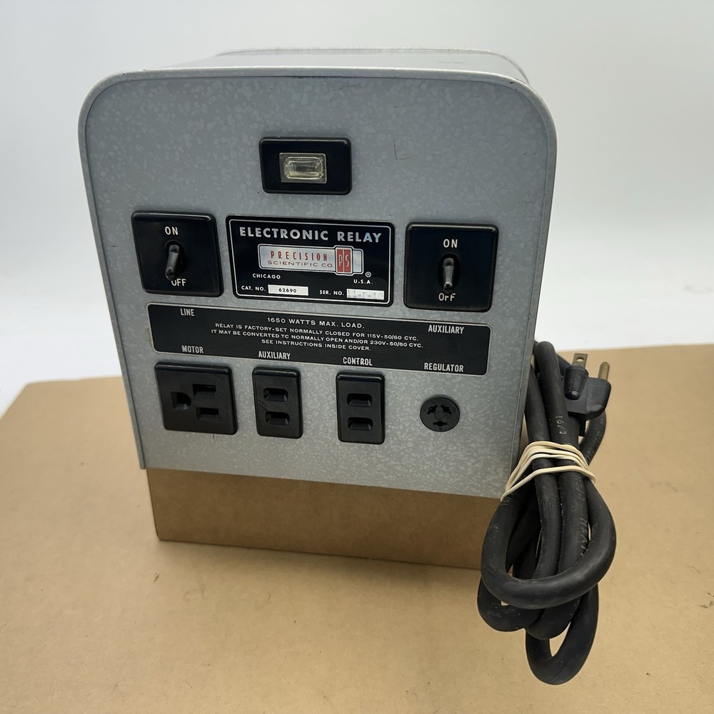 Precision Scientific Electronic Relay, Cat No. 62690, 1650 Watts Max Load