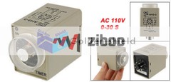 AH3-3 Power on Delay Timer Time Relay 0~30 Second DPDT 8 Pin AC 110V✦Kd