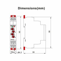 Grt82t Double Delay On Timer Relay Ac230v Or Ac/dc12v240v Dpdt Relay Din Rail