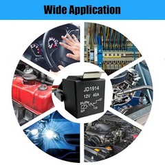 100PCS NEW 5-PIN 40/30 AMP 12V DC Waterproof Automotive SPDT Relay Kit