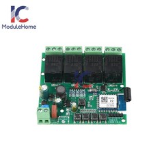 AC 220V 10A Smart 4-CH 433MHz WiFi Remote Control Relay Switch Module Tuya APP