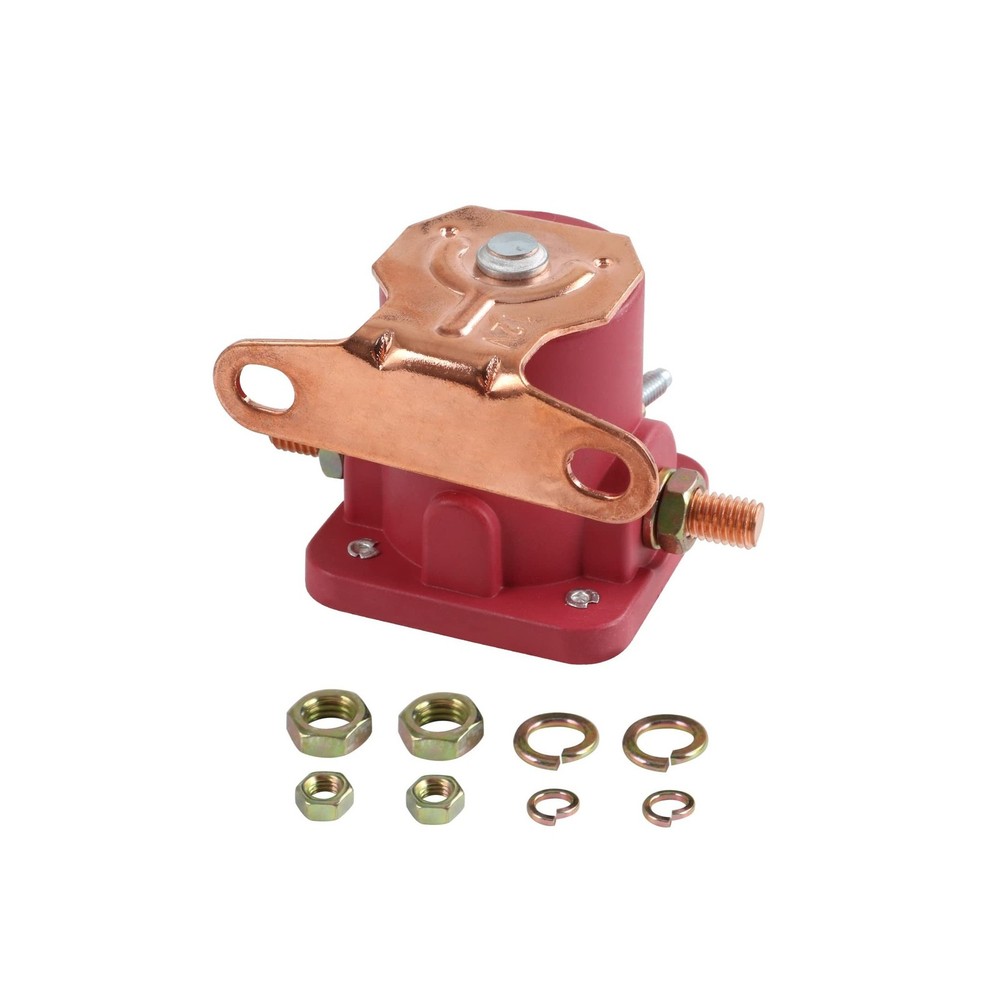 JDMSPEED New Red Solenoid Relay 12V Heavy Duty Replacement for Ford Starter C…