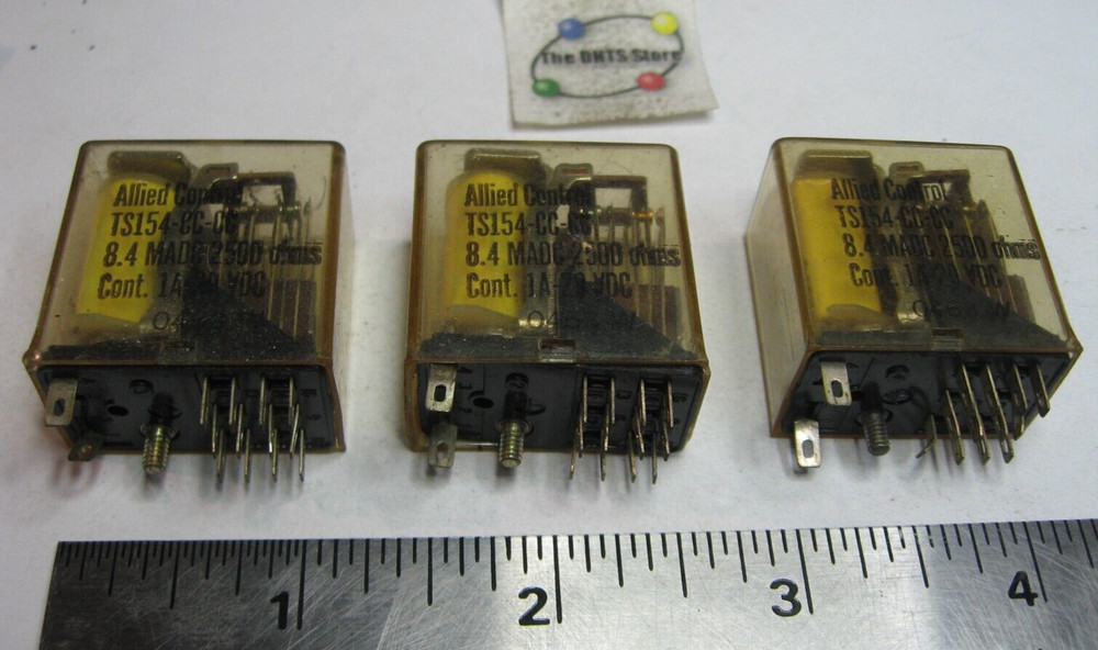 Allied TS154-CC-CC Relay 2500 ohm Coil 4PDT – Used Qty 3