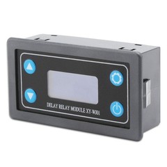 Delay Relay Module, DC 6-30V Timer Relay 12V 24V 0.01s-9999min 50mA Digital T…