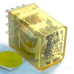 IDEC RY4S-U CONTACT RELAY AC24V 50/60HZ 20327 36.9MA 4PDT 14-PIN TERMINAL