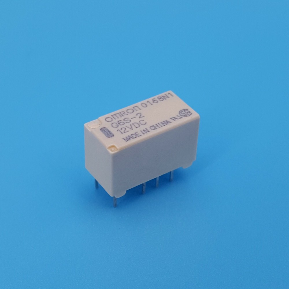 10Pcs 8-Pin DPDT PCB Mount Mini Signal Relay G6S-2 DC12V