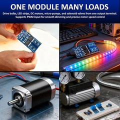 6 PCS Dual High-Power MOSFET Trigger Switch Drive Module, Upgrade 0-20KHz PWM Ad