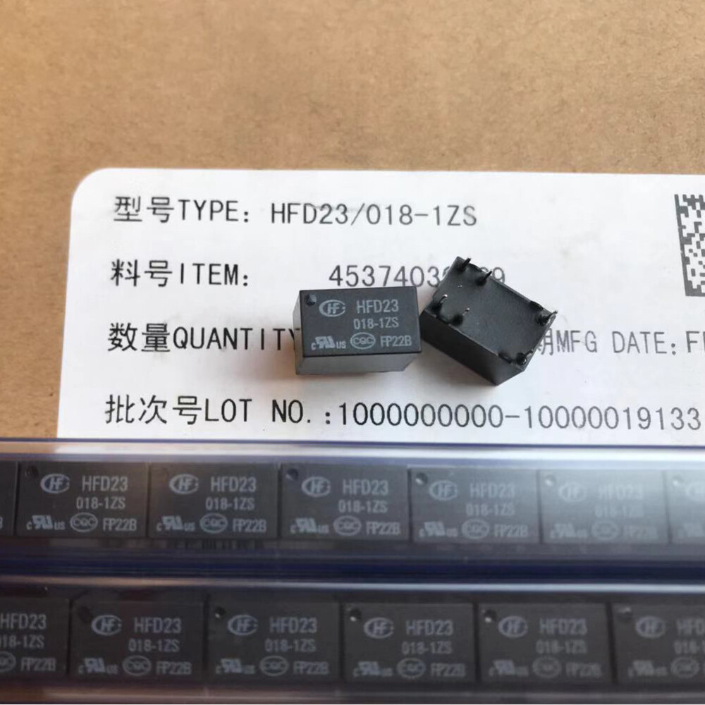 HFD23-018-1ZS Signal PCB Relay SPDT 18VDC 2A 6 Pins (Pack of 10)