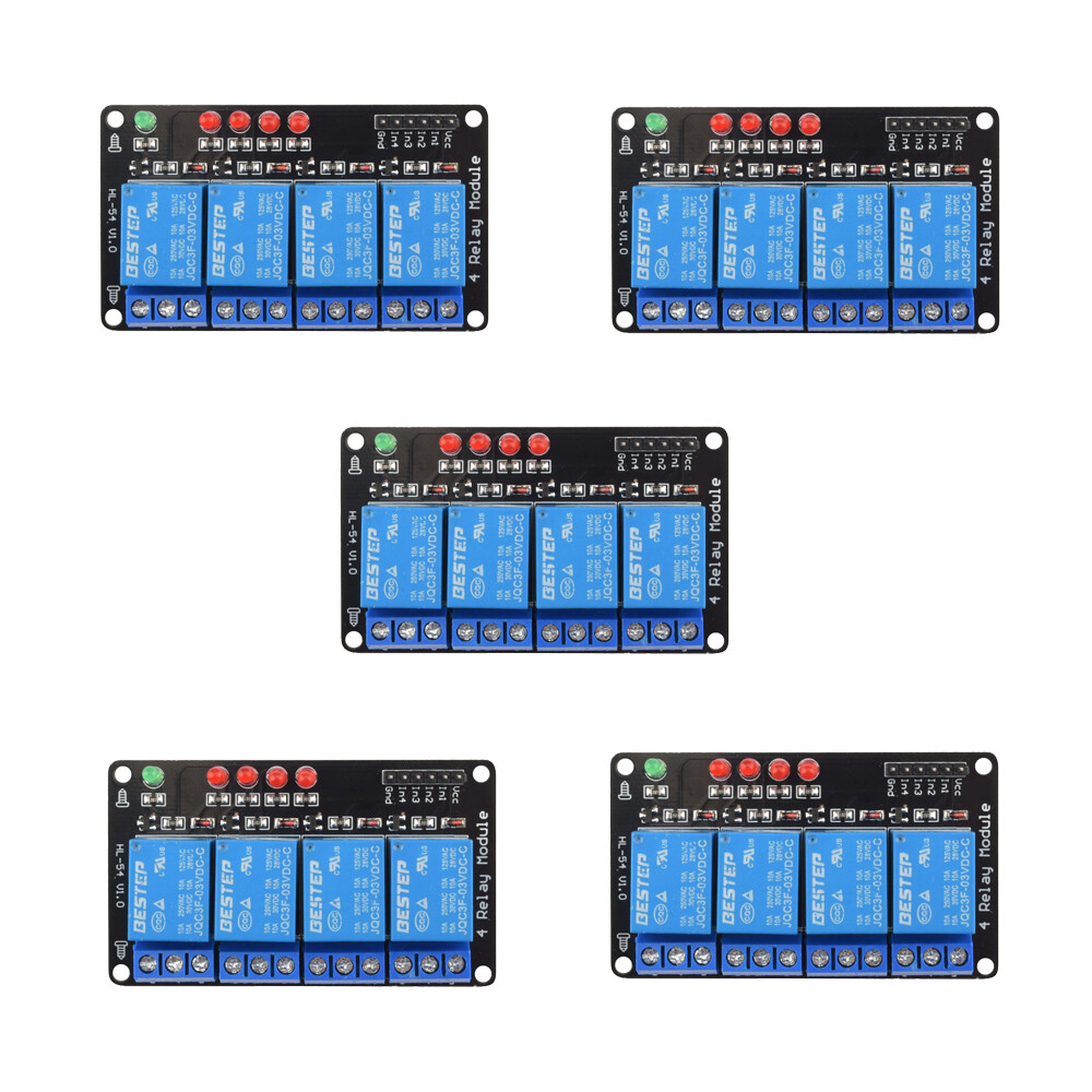 4Channel 3V 3.3V Relay Module for Arduino Raspberry PIC AVR DSP ARM MSP430 DIY.