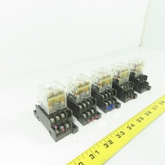 Allen Bradley 700-HF33Z24 Relay 24VDC W/ 700-HN138 Base Lot Of 5